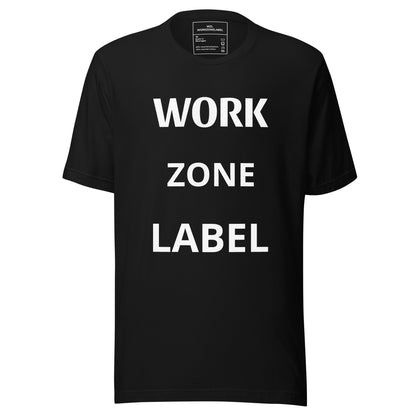 Work zone label large staple eco t-shirt